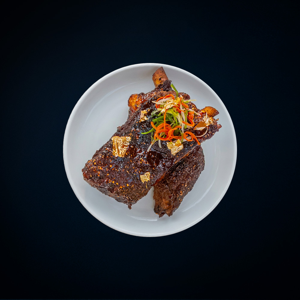 Pork Rib Bakar with soy glaze