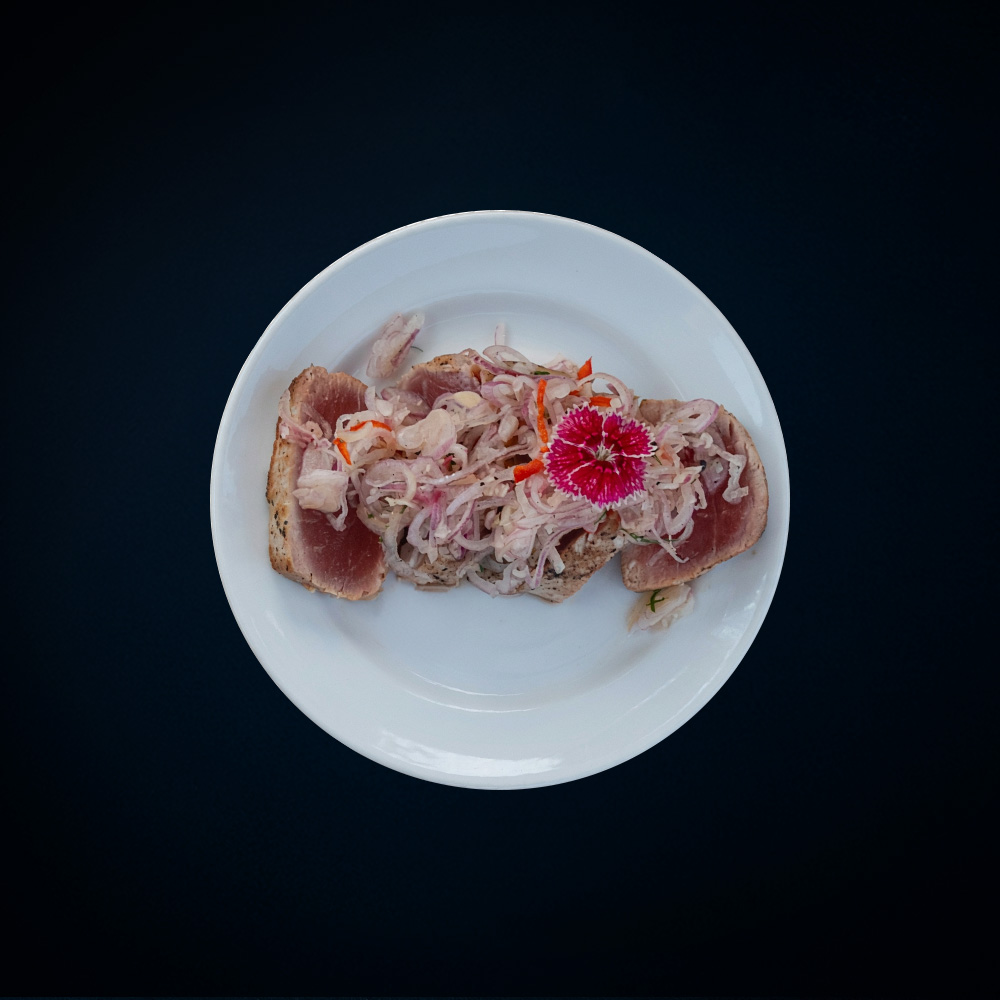 Yellowfin tuna with sambal matah